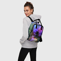 Рюкзак женский Расколотое стекло - космическая туманность, цвет: 3D-принт — фото 2