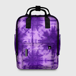 Рюкзак женский Тай дай фиолетовый, цвет: 3D-принт