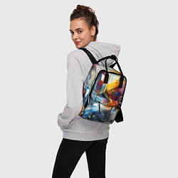 Рюкзак женский Абстрактные фигуры, цвет: 3D-принт — фото 2