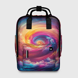 Рюкзак женский Водоворот ярких красок, цвет: 3D-принт
