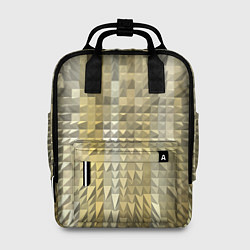 Рюкзак женский Объемные треугольники текстурированный рельеф, цвет: 3D-принт