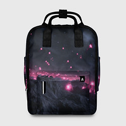 Женский рюкзак Яркие пирамидки в космосе