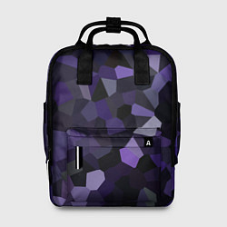 Рюкзак женский Кристаллизация темно-фиолетового, цвет: 3D-принт