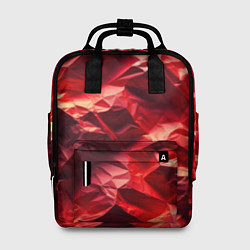 Рюкзак женский Эффект текстуры мятой красной бумаги, цвет: 3D-принт