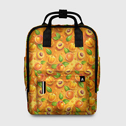 Рюкзак женский Сочные сладкие абрикосы паттерн, цвет: 3D-принт