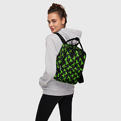 Рюкзак женский Half life green logo, цвет: 3D-принт — фото 2