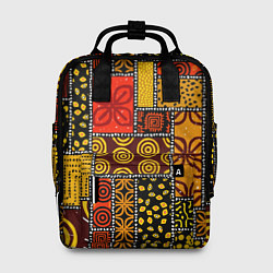 Рюкзак женский Разноцветный орнамент, цвет: 3D-принт