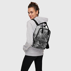 Рюкзак женский Абстракция - серый дым, цвет: 3D-принт — фото 2