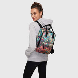 Рюкзак женский Блестяшки боке, цвет: 3D-принт — фото 2