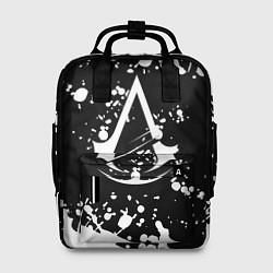 Рюкзак женский Assassins Creed logo краски, цвет: 3D-принт