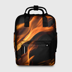 Рюкзак женский Языки пламени текстура, цвет: 3D-принт