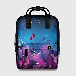 Женский рюкзак Фиолетовые темные камни