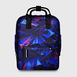 Женский рюкзак Синие абстрактные изгибы