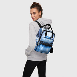 Рюкзак женский Спорткар на скорости, цвет: 3D-принт — фото 2