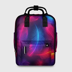 Женский рюкзак Вспыхивающие перья - неоновое свечение