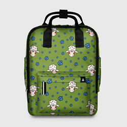 Женский рюкзак Овечки и цветочки