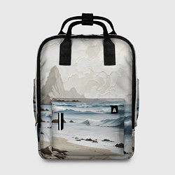 Женский рюкзак Нежный морской пейзаж