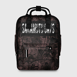 Рюкзак женский Дни сакамото манга с героями, цвет: 3D-принт