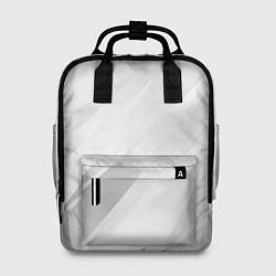 Рюкзак женский Светлый серый полосы с градиентом, цвет: 3D-принт