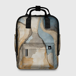 Рюкзак женский Абстракция с песком и водой, цвет: 3D-принт