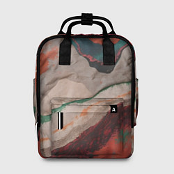 Рюкзак женский Абстракция из бумаги и краски, цвет: 3D-принт