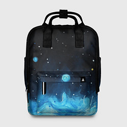 Женский рюкзак Синяя светящееся краска