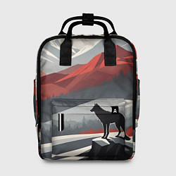 Женский рюкзак Лиса и красные горы