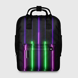 Женский рюкзак Color Purple green pink