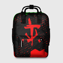 Женский рюкзак Doom лого соты текстура