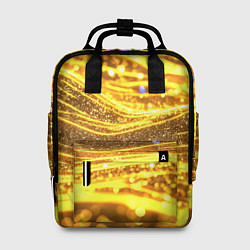 Женский рюкзак Золотые блестящие волны