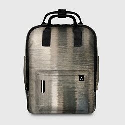 Женский рюкзак Размытые серо-бежевые полосы