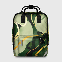 Женский рюкзак Зеленый природный паттерн