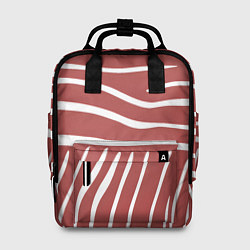 Женский рюкзак Полоски красной зебры