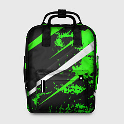 Женский рюкзак Color black and green