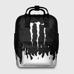 Рюкзак женский Monster energy fire black, цвет: 3D-принт