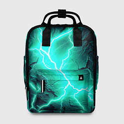 Женский рюкзак Color light blue black