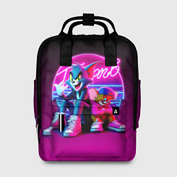 Рюкзак женский Tom and Jerry - neon glow fantasy, цвет: 3D-принт