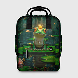 Рюкзак женский Царевна лягушка русские сказки, цвет: 3D-принт