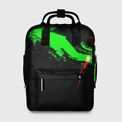 Женский рюкзак Color black green red