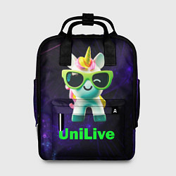 Рюкзак женский Единорог Unilive, цвет: 3D-принт