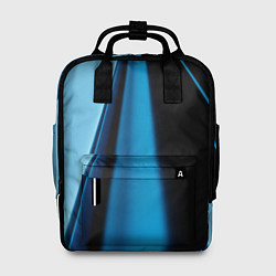 Рюкзак женский Black blue, цвет: 3D-принт