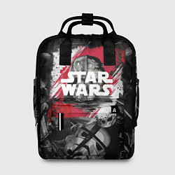 Рюкзак женский Звездные войны патерн с героями, цвет: 3D-принт