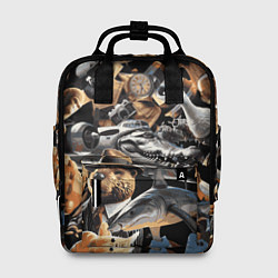 Рюкзак женский Итальянские мемы брайнрот, цвет: 3D-принт