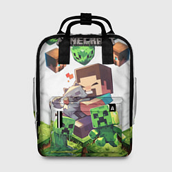Рюкзак женский World of minecraft, цвет: 3D-принт