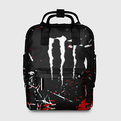 Рюкзак женский Monster energy штрихи, цвет: 3D-принт