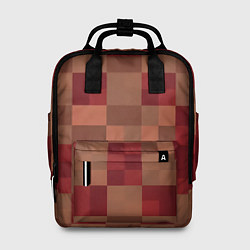 Женский рюкзак Бордовые пиксели