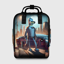 Рюкзак женский Бендер с пистолетом - Нью-Йоркская мафия, цвет: 3D-принт