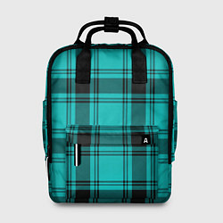 Рюкзак женский Checkered blue, цвет: 3D-принт