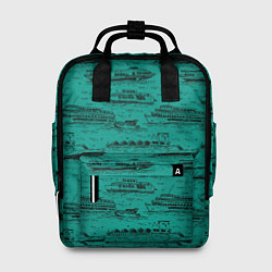 Рюкзак женский Корабли плывут по Неве, цвет: 3D-принт