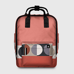 Женский рюкзак Луна Малевича розовый томат